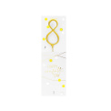 Classic Happy Confetti Day Gold Number 8 Sparkler - 1