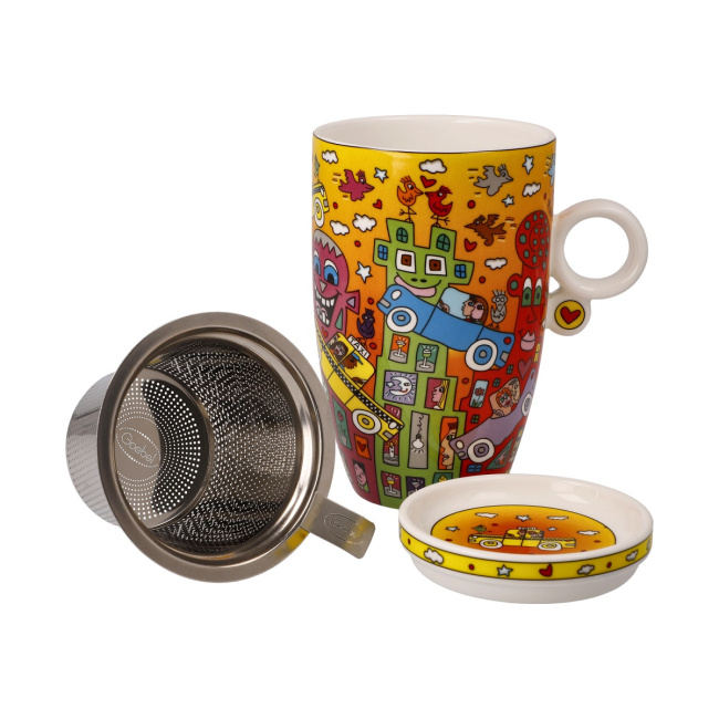 Not Getting Around the Traffic 450ml Tea Mug with Infuser - 1