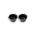 Matte Black Ceramic Dish with Appolia 11cm 200ml Set of 2