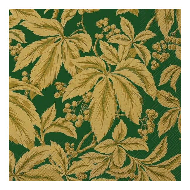 Napkins 33x33cm Woodwind Green 20pcs.