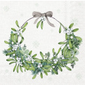 Serwetki 33x33cm Mistletoe Wreath 20szt. - 1