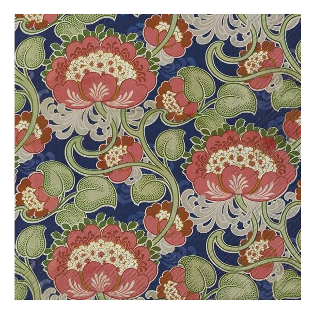 Napkins 33x33cm Retro Flowers 20pcs.