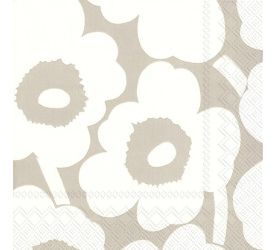 Serwetki 33x33cm Unniko cream 20szt.