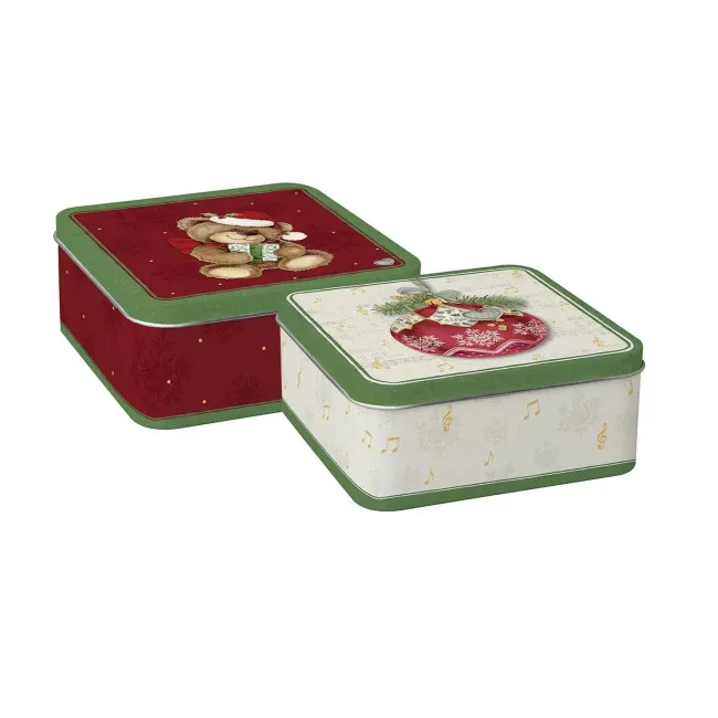 Puszka Teddy 15x15x6,5cm (1 sztuka - S) biała