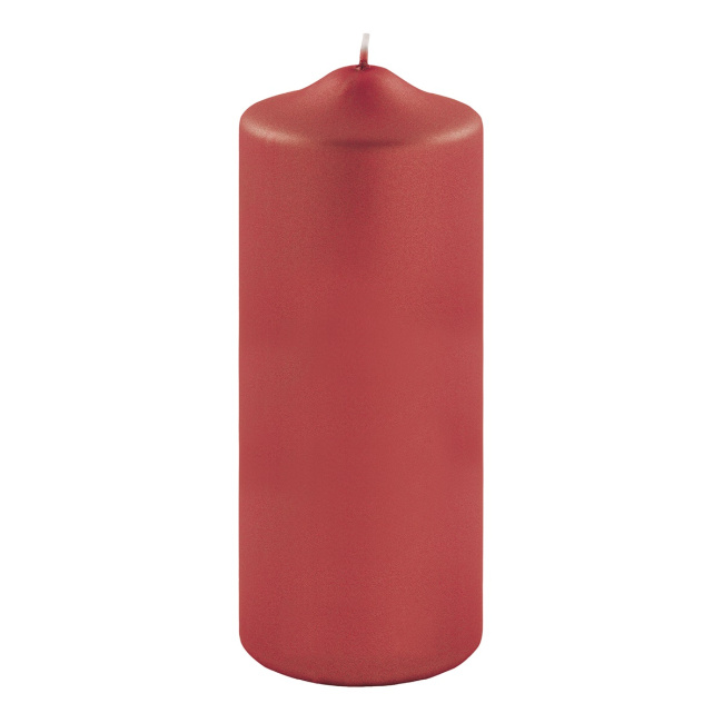 Candle 20x8cm 110h Metallic Red - 1