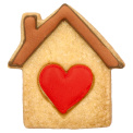 House with Heart Cookie Cutter 6cm - 2