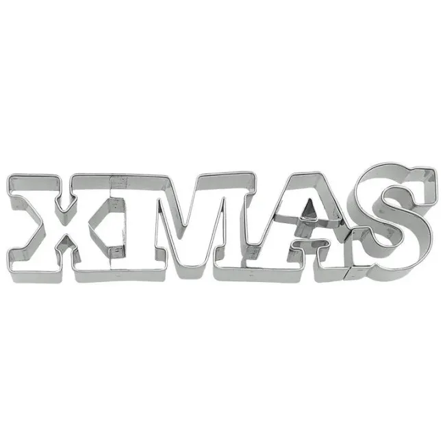 Xmas Text Cookie Cutter 14cm