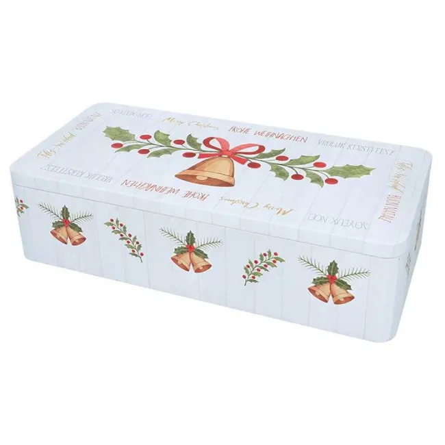 Puszka dekoracyjna 40x20x9cm wesołych świąt XXL