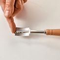 Nóż piekarniczy 19cm drewniany + 5 ostrzy ze stali nierdzewnej - 8