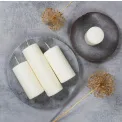 Unscented Ivory Candle 7x15cm - 2