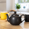 London Pottery Teapot with Infuser 500ml Matte Black  - 3