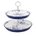 Etażerka London Pottery 26cm I poziomowa Blue Rose - 1