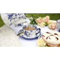 Filiżanka ze spodkiem London Pottery 250ml Blue Rose - 2