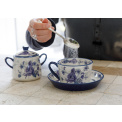 Filiżanka ze spodkiem London Pottery 250ml Blue Rose - 4