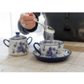 London Pottery Blue Rose Sugar Bowl 13x10x8cm - 4