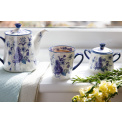 London Pottery Blue Rose Sugar Bowl 13x10x8cm - 3