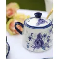 London Pottery Blue Rose Sugar Bowl 13x10x8cm - 2