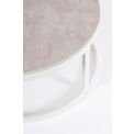 Stolik kawowy Talunas 90x37cm okrągły biały rozmiar L - 4