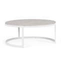 Coffee Table Talunas 90x37cm Round White Size L - 1