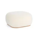 Pufa Miriana 68,5x36cm biała - 1
