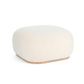 White Miriana Pouf 68.5x36cm - 1