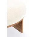 Stolik Annuska 61x38,5cm biało-brązowy - 4