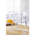 Black Polycarbonate Ashley Chair 52x81x44.5cm - 2