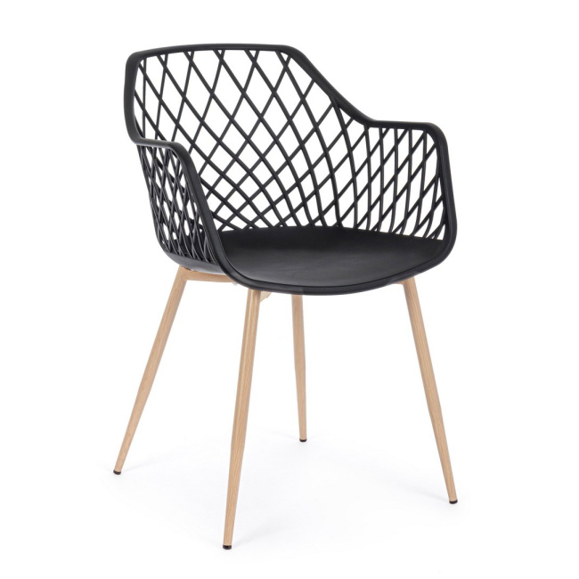 Krzesło Optik 58x85,5x44cm czarne