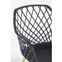 Krzesło Optik 58x85,5x44cm czarne - 4