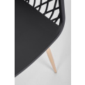 Krzesło Optik 58x85,5x44cm czarne - 3