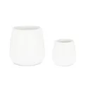 White Hoian Planter 45x45cm Size L - 2