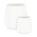 White Hoian Planter 45x45cm Size L - 3