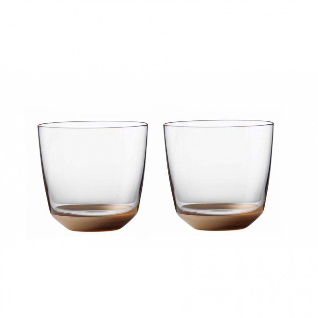 Gio Gold Set of 2 Glasses Crystal