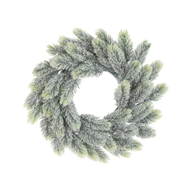 Wreath 30cm Snowy Green - 1