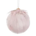 Christmas tree Bauble 9cm Carol Pink Plum - 1