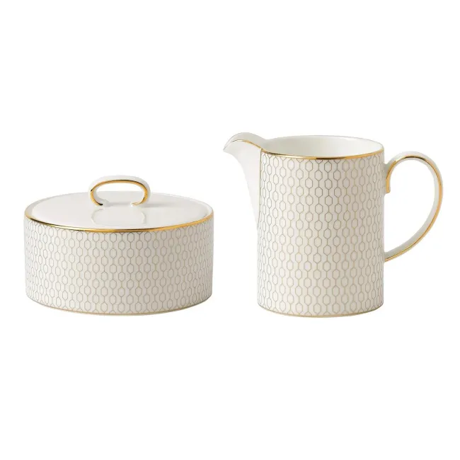 Gio Gold Sugar and Creamer Set - 1