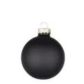 Glass Bauble 6cm black matte - 1