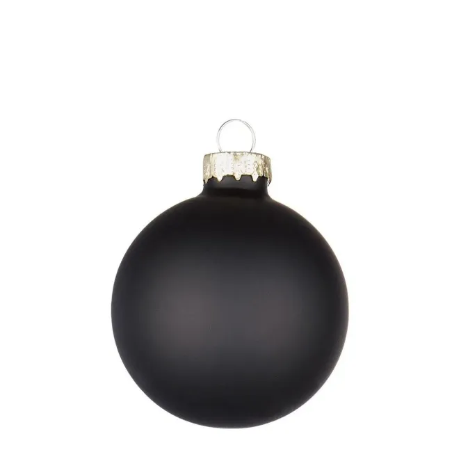 Bombka szklana 6cm czarny mat
