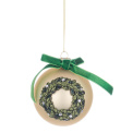 Glass Bauble 8cm wreath - 1