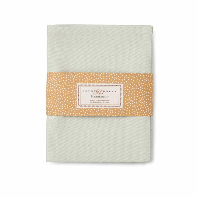 Set of 2 placemats Sophie Conran 43x32cm dove grey