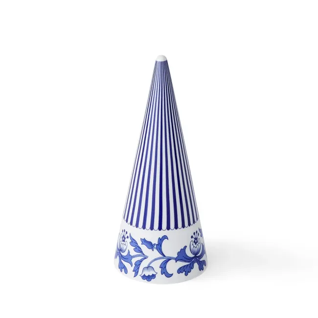 Blue Italian Decorative Figurine 21cm Christmas Tree