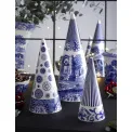 Blue Italian Decorative Figurine 21cm Christmas Tree - 8