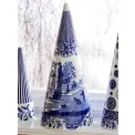 Blue Italian Decorative Figurine 34cm Christmas Tree - 7