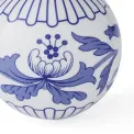 Bombka Blue Italian 7,5cm florals - 5