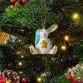 Kit Kemp Christmas 8.6cm Mini Rabbit Christmas Tree Ornament - 2