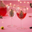 Christmas Tree Wine Glass 360ml - 4