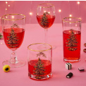 Christmas Tree Wine Glass 360ml - 3