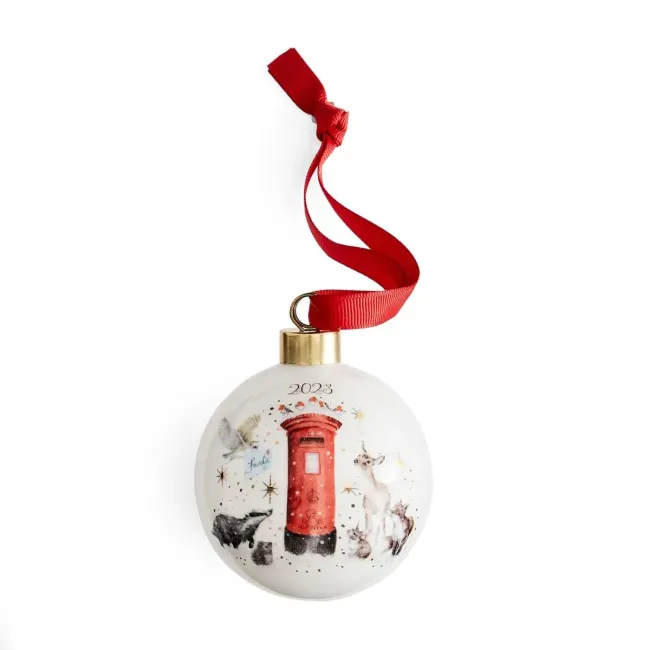 Wrendale Designs 7cm Xmas Post Bauble Annual 2023