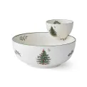 Christmas Tree 2-in-1 Chip n Dip Bowl 25cm - 1