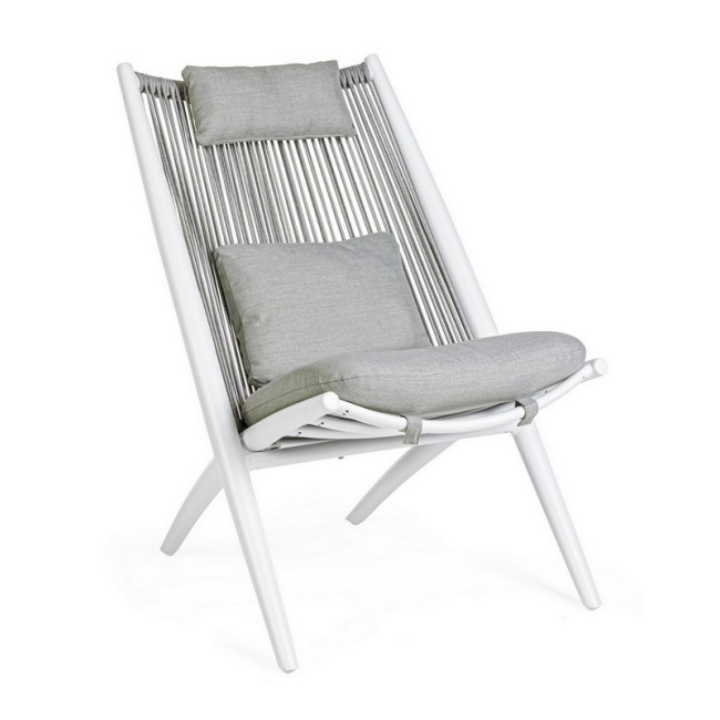 Aloha White Lounge Chair - 1